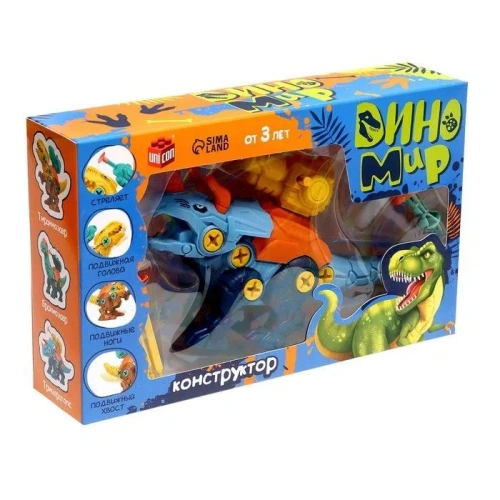 купить Конструктор винтовой UNICON "ДиноМир", трицератопс   9080166