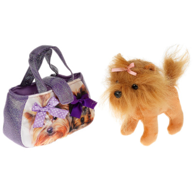 купить Мой питомец, Мягкая игрушка Йоркширский терьер в сумочке, F80199-16