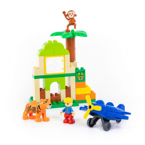 купить Полесье, Конструктор "Макси" - "Зоопарк" (98 элементов), 77738-PL