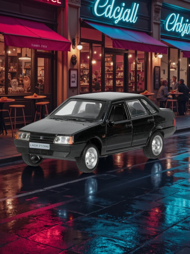купить Машинка металлическая инерционная Технопарк LADA 21099"спутник",12см, черная