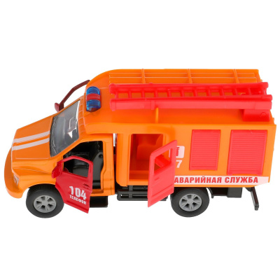 купить Технопарк, Машина металлическая - ГАЗОН NEXT АВАРИЙНАЯ СЛУЖБА (14,5 см, инерционная), SB-18-29-F-1-WB