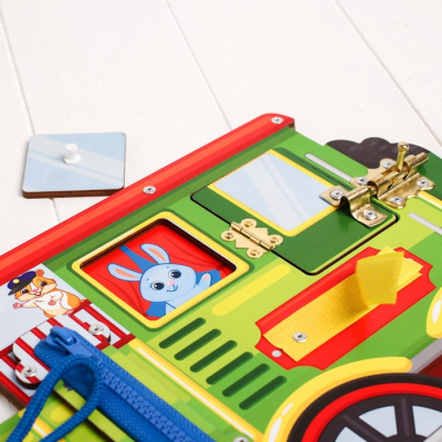 купить Бизиборд "Зелёный паровоз"   4276092