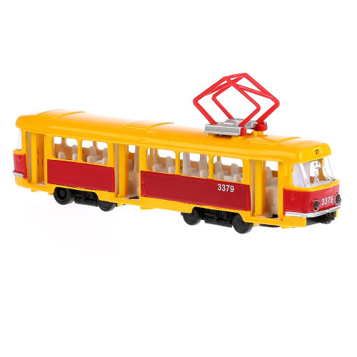 купить Технопарк, Металлическая модель "Трамвай" (инерционная, свет-звук), CT12-463-2