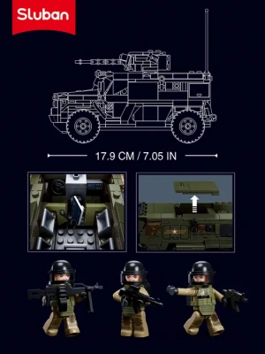 купить Конструктор Sluban "Российский бронеавтомобиль" (519 дет.)