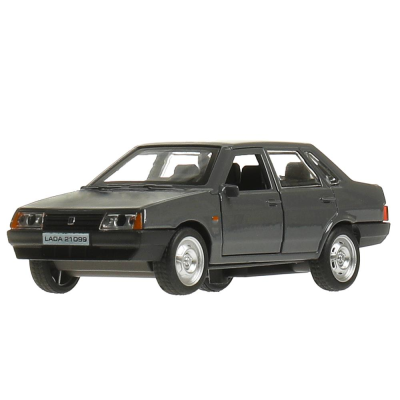 купить Машинка металлическая инерционная Технопарк ВАЗ-21099 "СПУТНИК" 12 см, серая