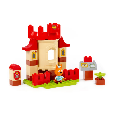 купить Конструктор Полесье "Макси" - "Три кота. Коржик и рыцарский замок", 31 эл.