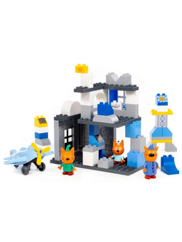 купить Конструктор Полесье "Макси" - "Три кота. Аэродром", 69 эл.