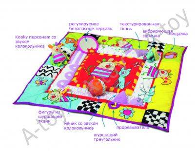 купить Развивающий коврик "Коврик с дугами", Taf Toys