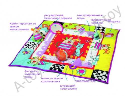 купить Развивающий коврик "Коврик с дугами", Taf Toys