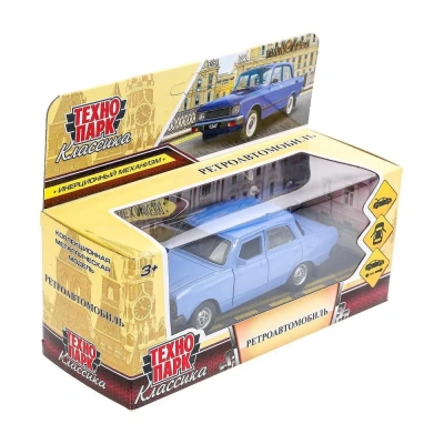 купить Машинка металлическая инерционная Технопарк ретро-модель,12,5 см, сиреневая