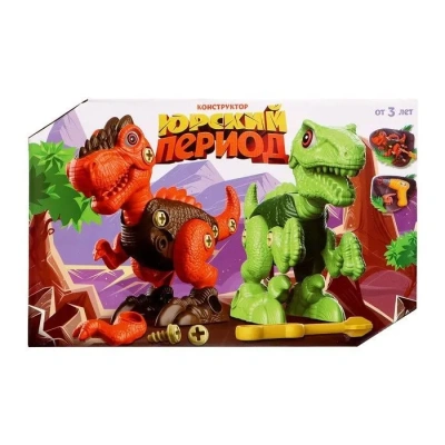 купить Конструктор винтовой "Тиранозавр", с электрическим шуруповёртом  5082374