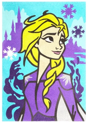 купить Фреска LORI, Картина из песка. Disney. Холодное сердце-2 "Эльза"