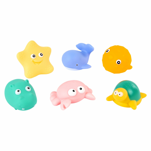 купить Игрушки для ванной, 17 штук, БОЛЬШОЙ НАБОР, с сетью для хранения, Brauberg KIDS, 665187