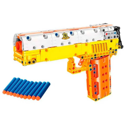 купить Конструктор Qman Пистолет, стреляет мягкими патронами (222 дет.)