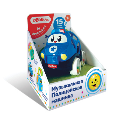 купить Азбукварик, Музыкальная Полицейская машинка (Люленьки) (2966), 4630027292353