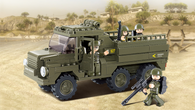 купить Sluban, Конструктор, серия Армия - Армейский грузовик с солдатами (230 дет.), M38-B0301