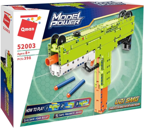 купить Конструктор Qman Пистолет, стреляет мягкими патронами (398 дет.)
