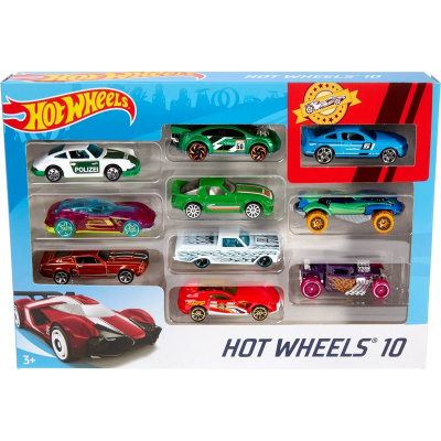 купить Подарочный набор Hot Wheels Базовые машинки (10 шт.) в ассортименте