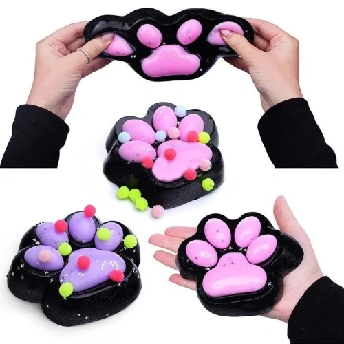 купить Игрушка - Антистресс"Таба Лапка" с мерцающими звёздочками 00-5334