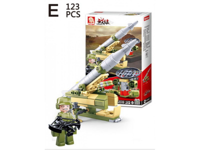 купить Sluban, Конструктор, серия Армия - Стационарная ракетная установка  (123 дет.), M38-B0782E