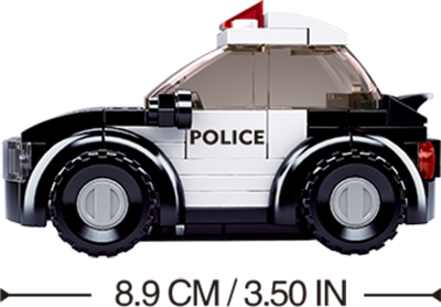 купить Конструктор полицейская машина с фигукой, Sluban, серия полиция, M38-B0638D