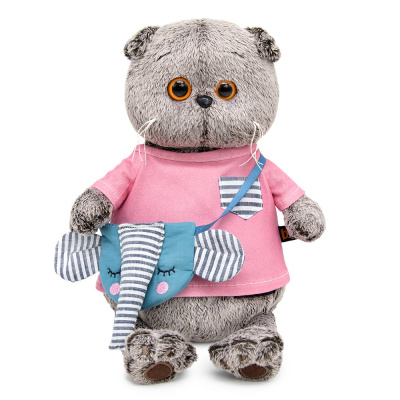 купить Мягкая игрушка Budi Basa, Басик в футболке и с сумочкой - слоник