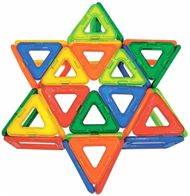 купить Brauberg Kids, Магнитный конструктор Big Magnetic Blocks-34, 34 детали, с колесной базой, 663845