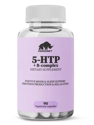купить БАД Primekraft к пище "Капсулированный 5-гидрокситриптофан" (5-HTP) VEG, 90 капс.