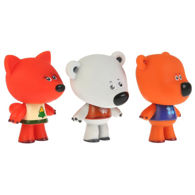 купить Капитошка, Игрушка пластизоль для ванны Ми-ми-мишки 3шт Лисичка, Тучка, Кеша 10см, STM3-MIMI