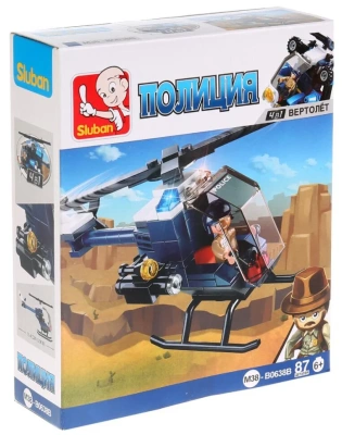 купить Конструктор Вертолет, Sluban серия Полиция, M38-B0638B