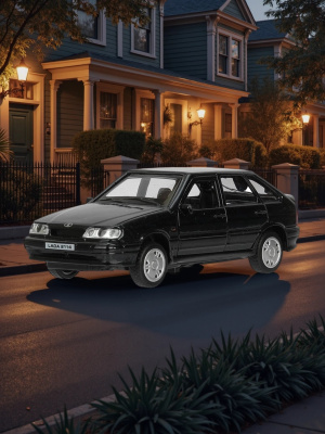 купить Машинка металлическая инерционная Технопарк LADA 2114 Самара, 12см, черная