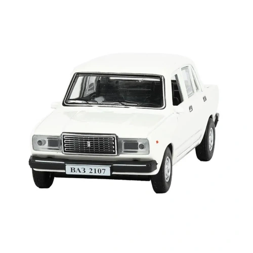 купить Машинка металлическая инерционная Технопарк ВАЗ-2107, 12 см,  белая