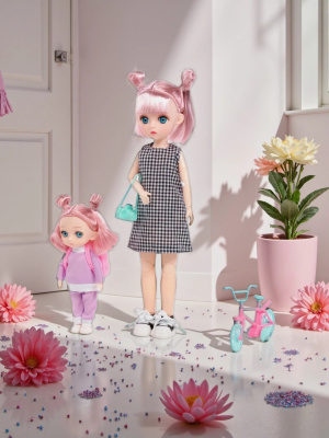 купить Кукла "Даша" (29 см) + кукла "Маша" (16 см) в парке + аксессуары (4 элемента) Полесье