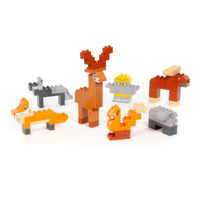 купить Конструктор Полесье "Макси" Лесные жители (80 элементов) 