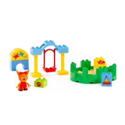 купить Конструктор Полесье "Макси" - "Три кота. Карамелька в песочнице", 16 эл.