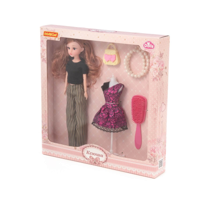 купить Кукла "Ксюша" Полесье  в костюме, 30см + аксессуары (5 элементов)