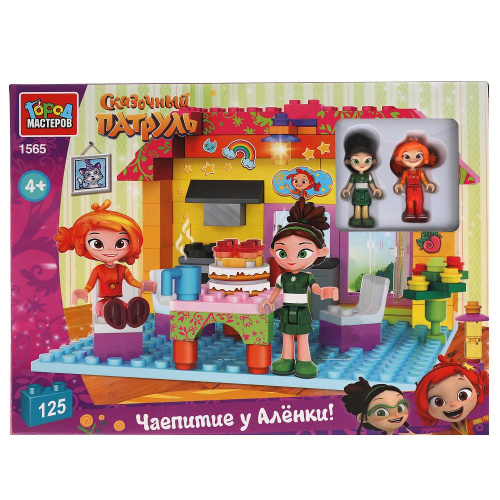 купить Город мастеров, Конструктор Сказочный патруль, чаепитие Аленка и Маша (125 деталей), 1565-AA