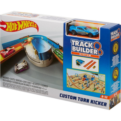 купить Набор базовый Hot Wheels Конструктор трасс Крутой поворот-ускоритель +машина FPG95