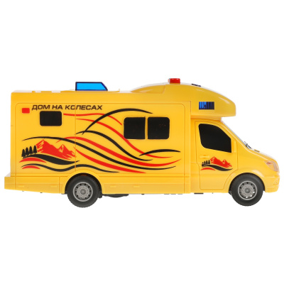купить Технопарк, машина пластик свет-звук Дом на колесах 19,5 см, 3 кнопки, 1911A063-R