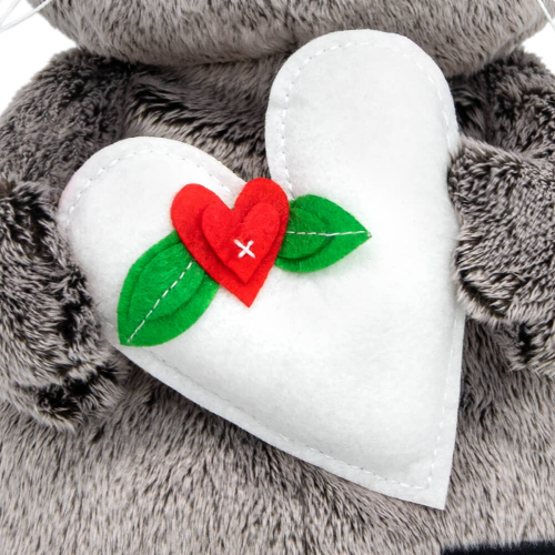 купить Мягкая игрушка Budi Basa Кот Басик с весенним сердцем