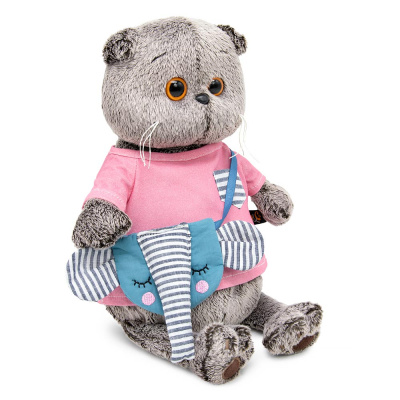 купить Мягкая игрушка Budi Basa, Басик в футболке и с сумочкой - слоник