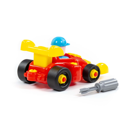 купить Полесье, Конструктор-транспорт "Автомобиль гоночный" (22 элемента) (в пакете), 77127