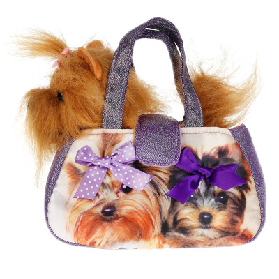 купить Мой питомец, Мягкая игрушка Йоркширский терьер в сумочке, F80199-16