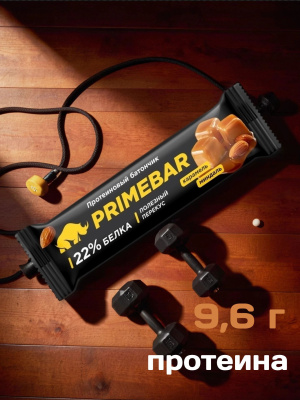 купить Батончик с содержанием протеина "PRIMEBAR", со вкусом "Карамель и миндаль" 40г*15шт