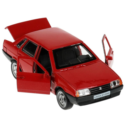 купить Машинка металлическая инерционная Технопарк LADA-21099 "СПУТНИК" 12 см, красная