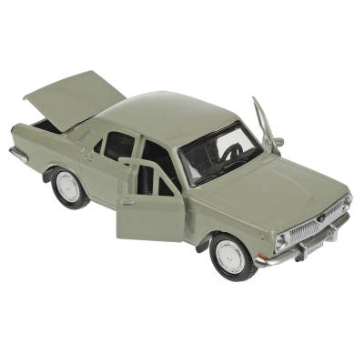 купить Машинка металлическая инерционная Технопарк  ГАЗ-2401, Волга 12 см, серая