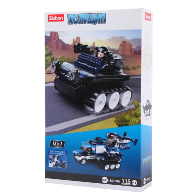 купить Конструктор Гусеничный бронеавтомобиль, Sluban серия Полиция, M38-B0760B