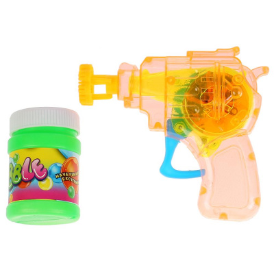 купить Симбат "Играем вместе", Пистолет механический для пускания мыльных пузырей и мыльные пузыри 50 мл
