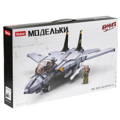 купить  Sluban, Конструктор самолет с фигуркой, 404 детали, M38-B0755