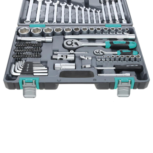 купить Набор автоинструментов STELS, 88 предметов, 1/4", 1/2", CrV, головки, биты, ключи, кейс